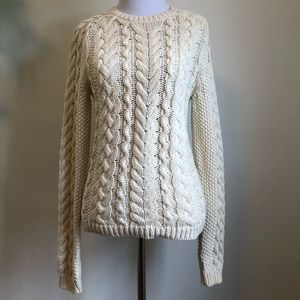 Polo Ralph Lauren Cable Sweater Cream Size Small